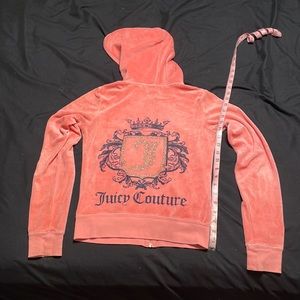 Juicy couture zipper hoodie size S in pink